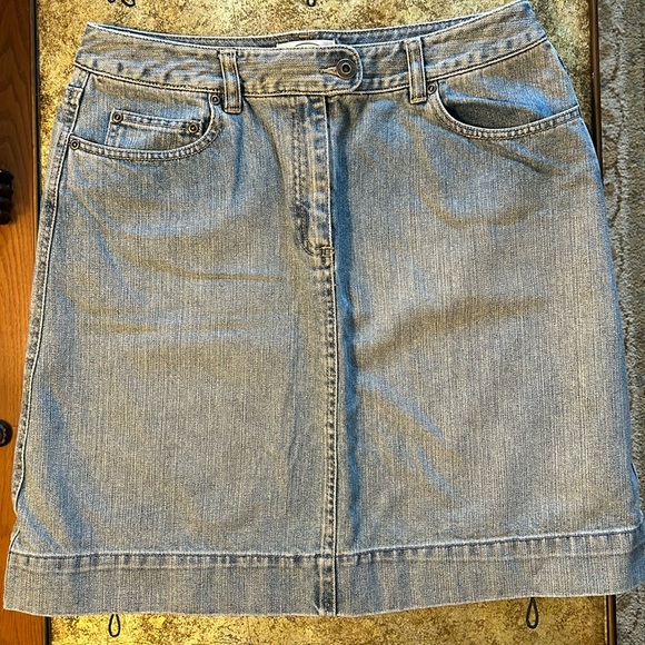 Talbots Petites denim skirt size 10P - Picture 1 of 5